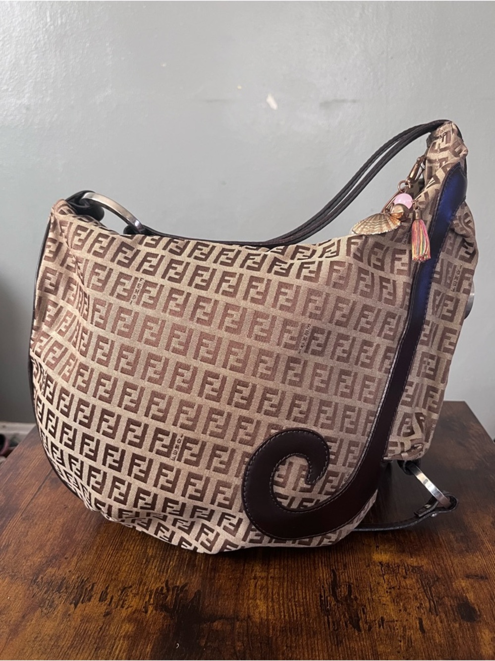 Fendi zucca oyster bag